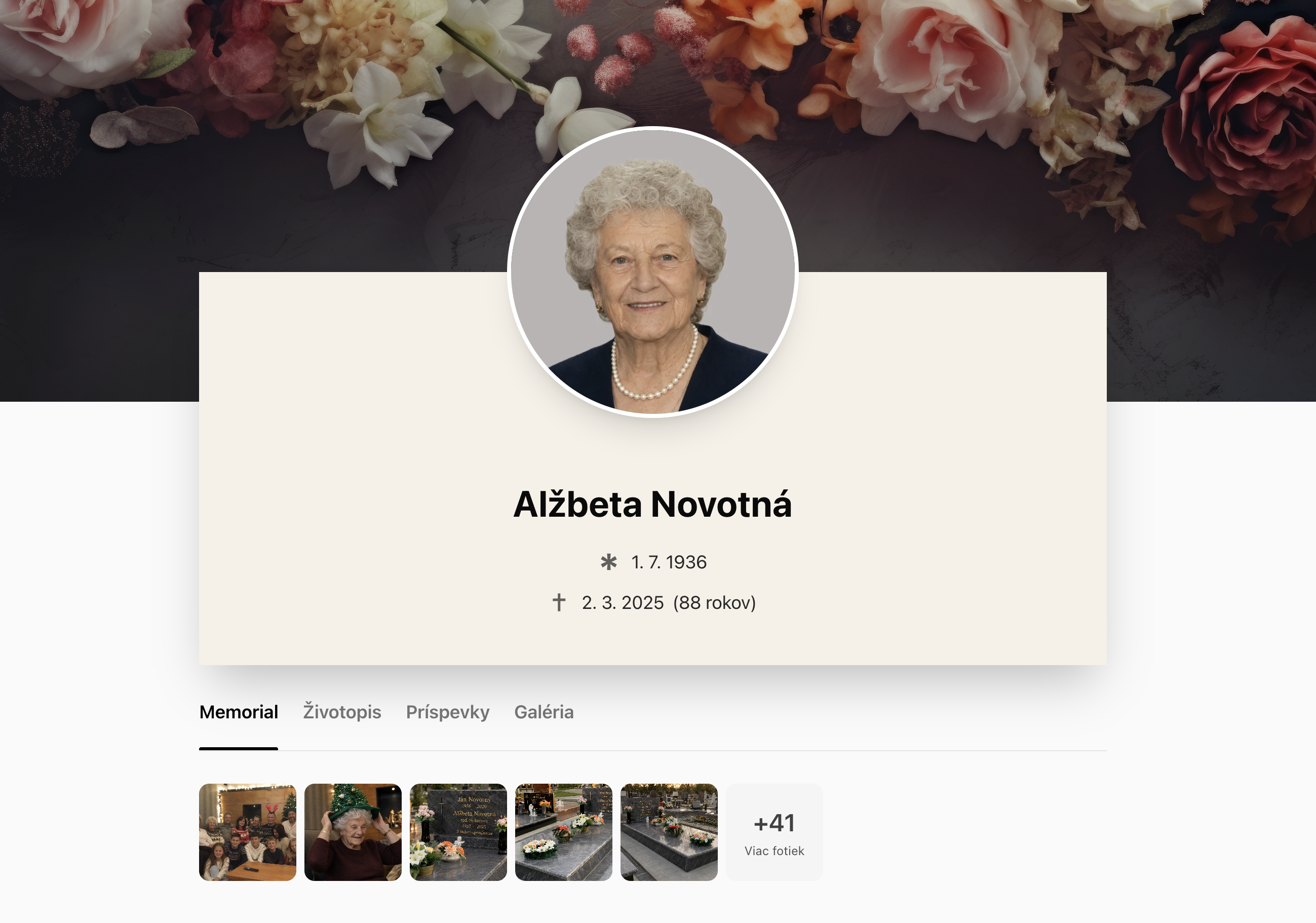 Online memoriál